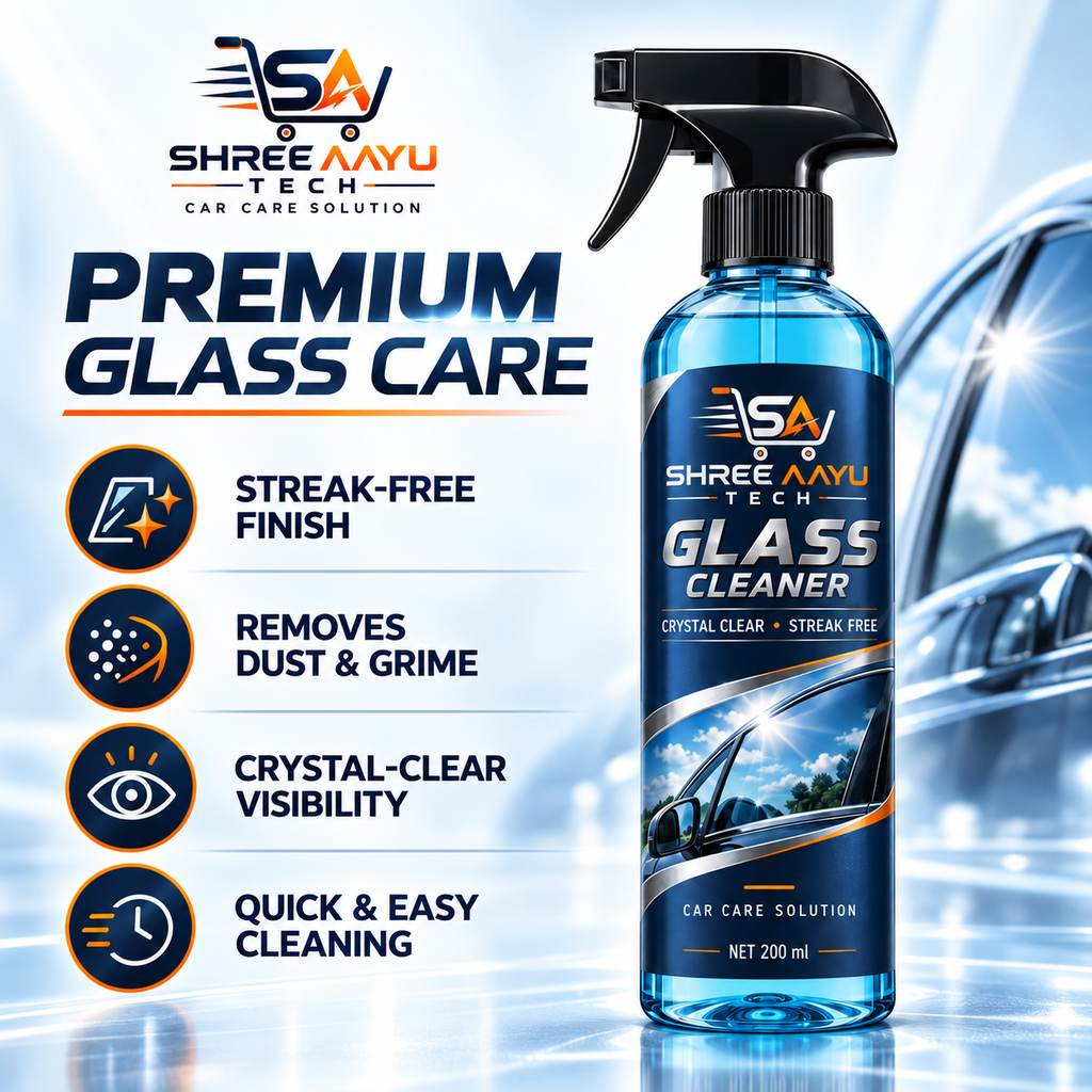 SHREE AAYU TECH Glass Cleaner 500ml benefits