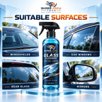 Glass Cleaner 500ml suitable automotive glass surfaces