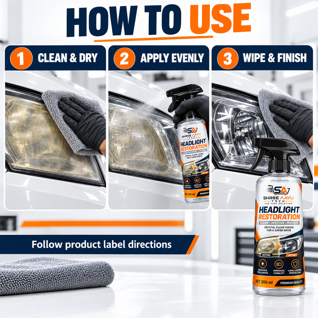 How to use Headlight Restoration 200ml