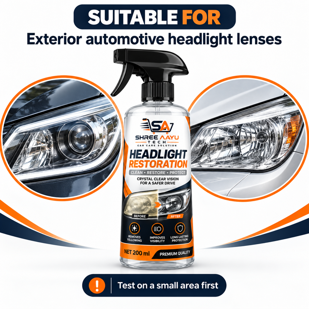 Suitable surfaces for Headlight Restoration