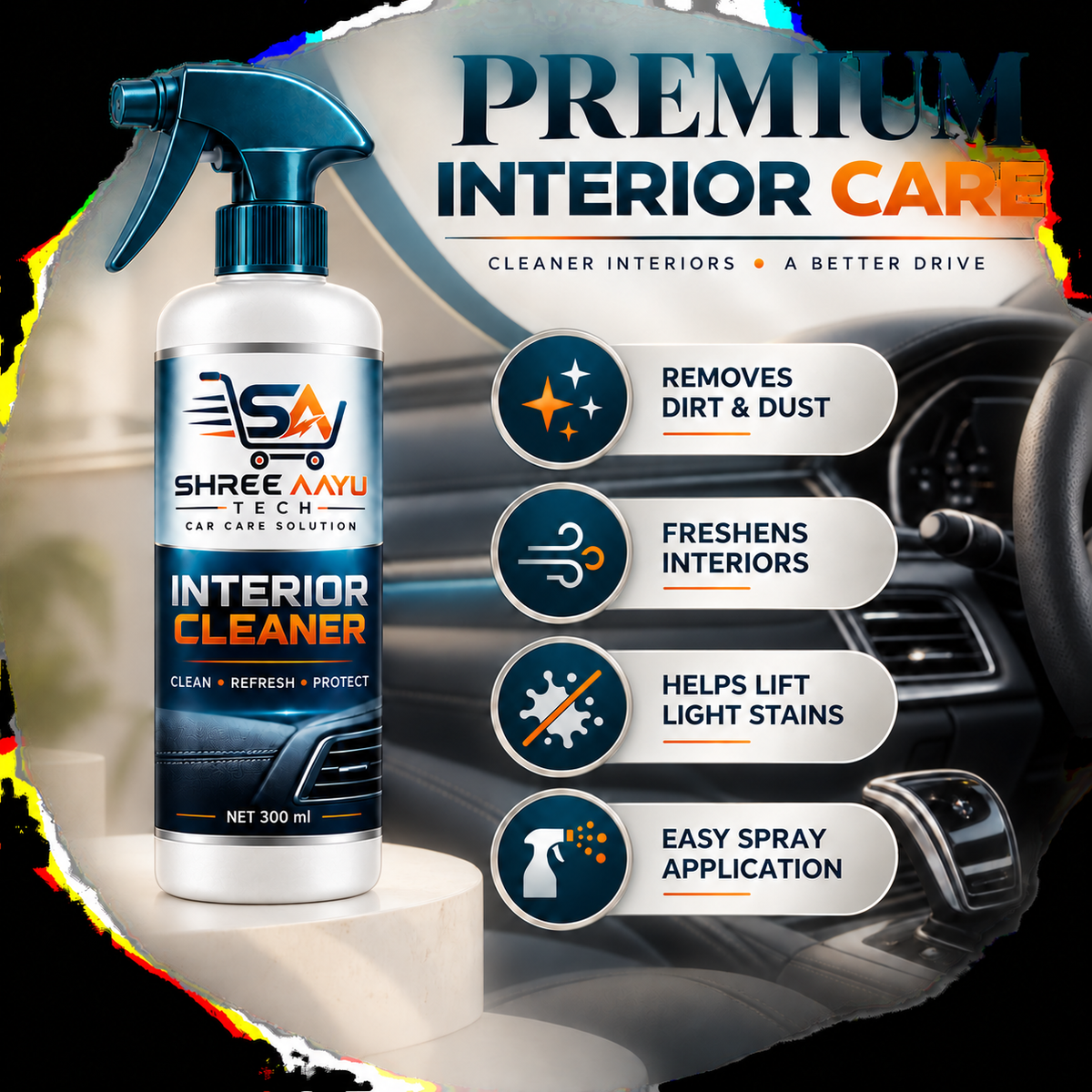 Interior Cleaner 300ml benefits