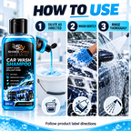 How to use Car Wash Shampoo 500ml